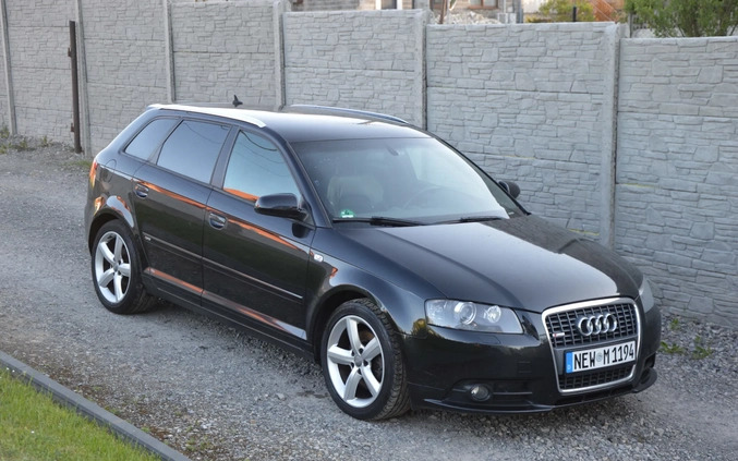 Audi A3 cena 25900 przebieg: 226469, rok produkcji 2008 z Olkusz małe 106